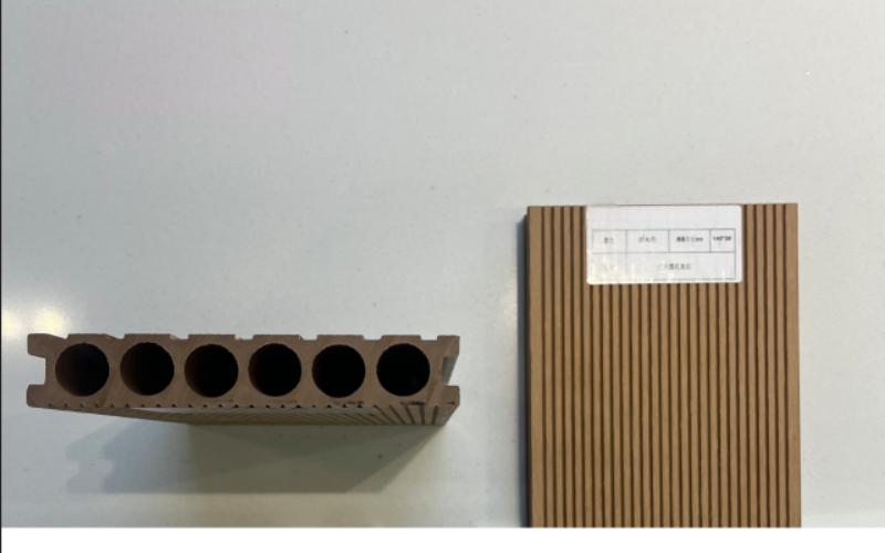 One-generation Six-round groove Straight-grained WPC Flooring 140*25mm Anti-Slip Wear Resistant
