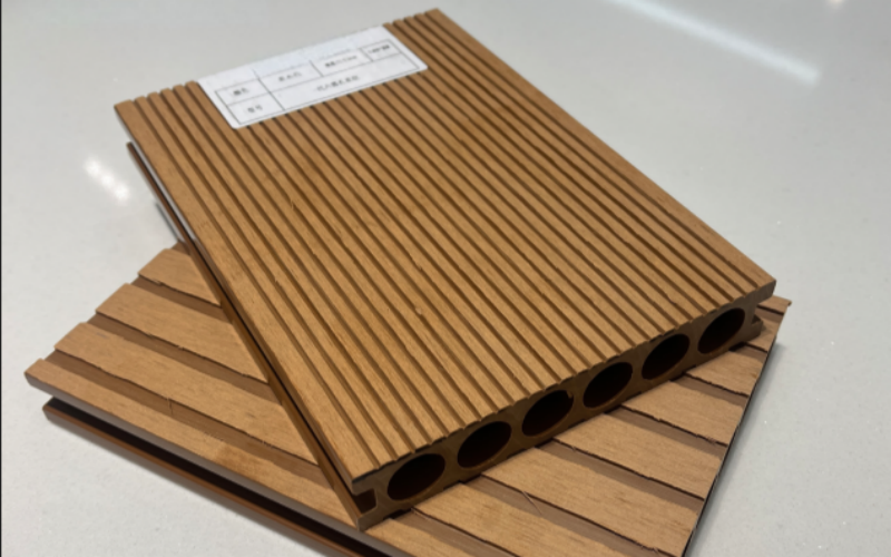 One-generation Six-round groove Straight-grained WPC Flooring 140*25mm Anti-Slip Wear Resistant