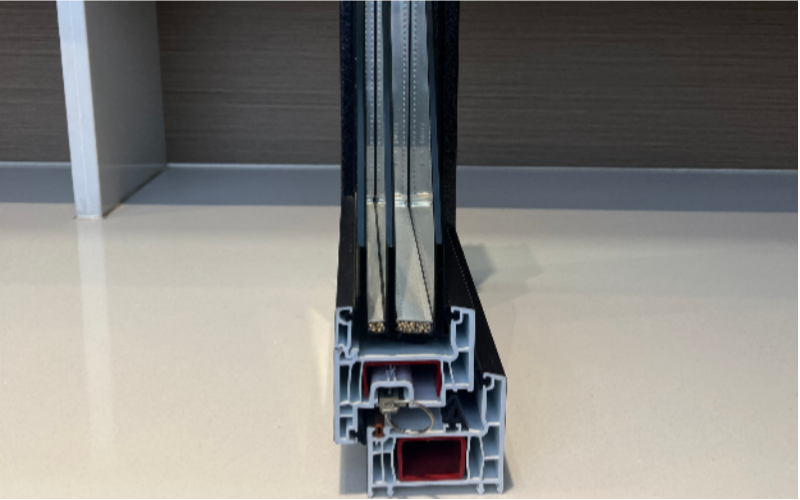 HS70 Series Sliding Windows, Double-sided Fully Coated Film on the Surface