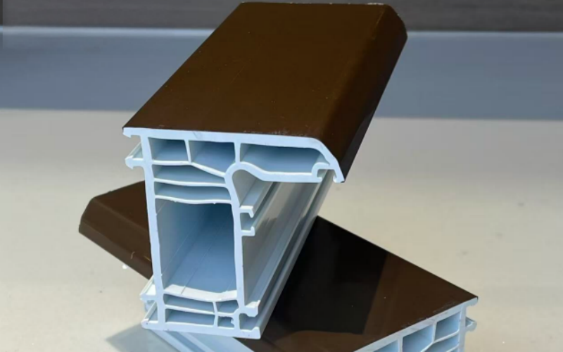 Customized UPVC Profile Doors and Windows, UPVC Extruded Plastic Building Materials